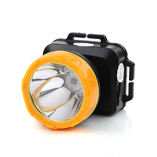 Rechargeable 3-Mode LED Head Lamp Black + Yellow